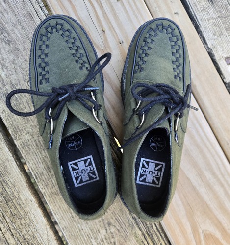 Tuk green black suede moccasin - tuk,