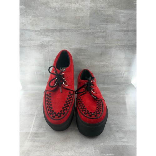Red suede creeper - t.u.k.,