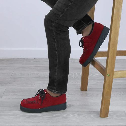 Mens dark red with black - red,