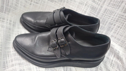 Lanvin black leather double - leather,