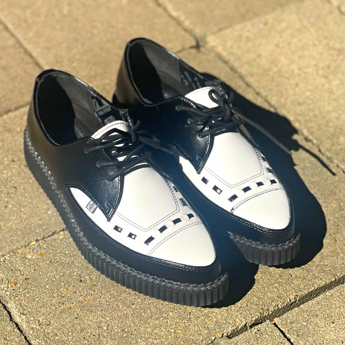 Tuk black white pointed toe - tuk,
